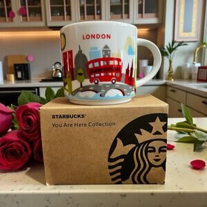 Starbucks London You Are Here Collection 14oz Ceramic Coffee Mug NWT Box